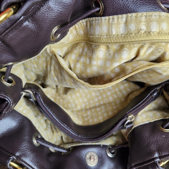 brand not found - Purple colored drawstring bucket bag - Picture 5 of 5